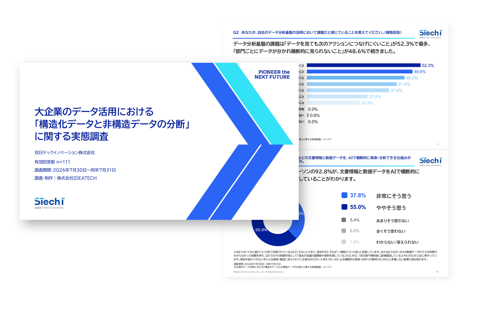 大企業のデータ活用における「構造化データと非構造データの分断」に関する実態調査