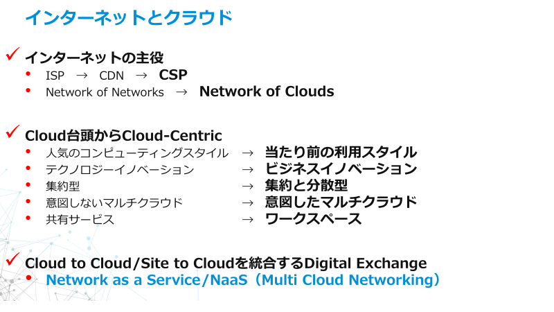 インターネットとクラウド