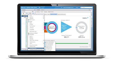 全ての運用管理はVMware vCenterから