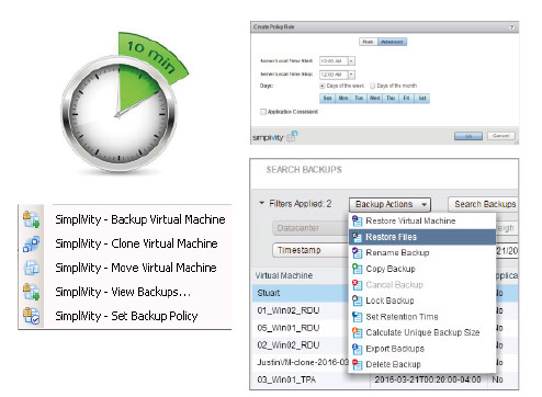 シンプルながら本格的なバックアップ・データ保護を標準搭載