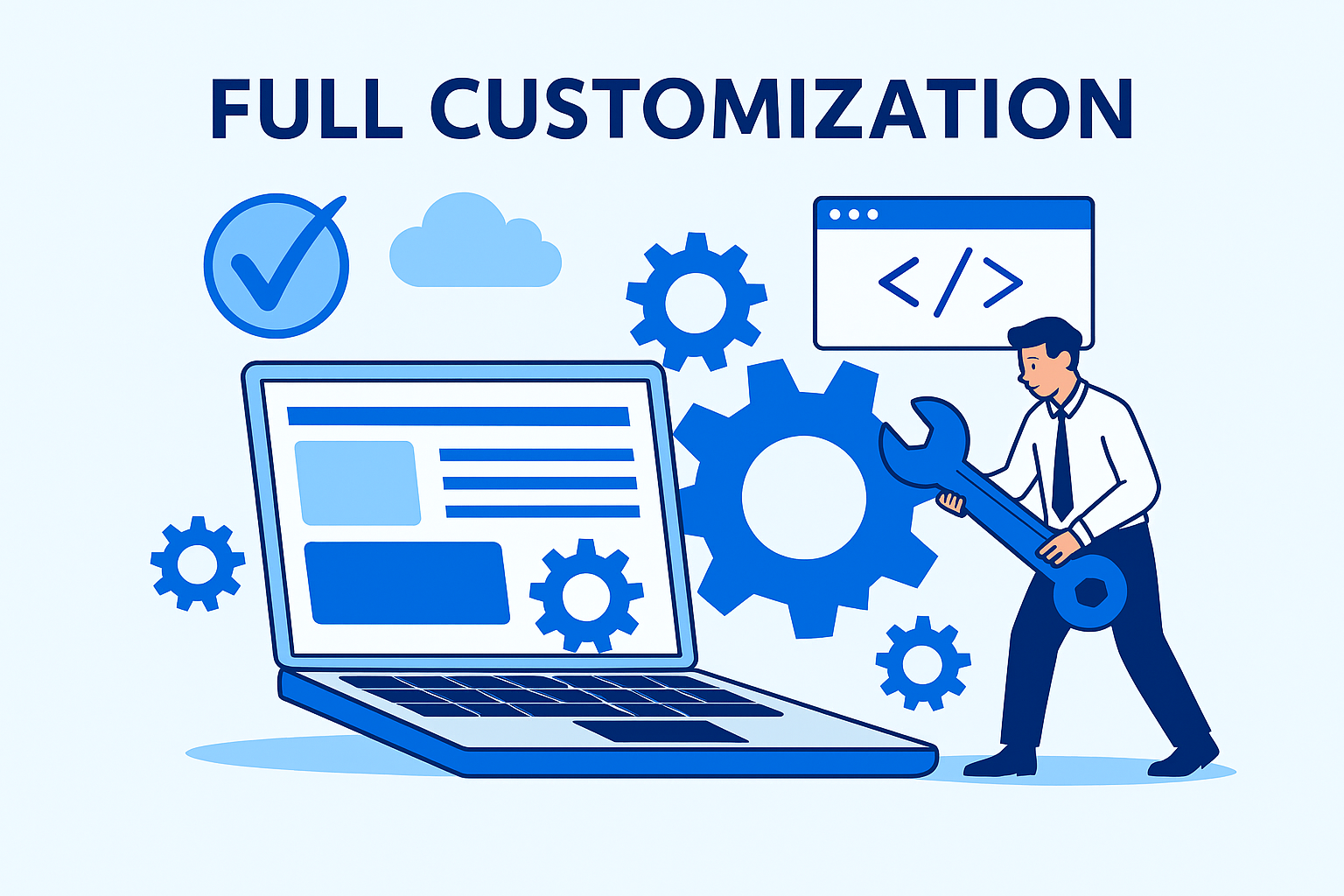 お客様固有の要件に応えるフルカスタマイズ