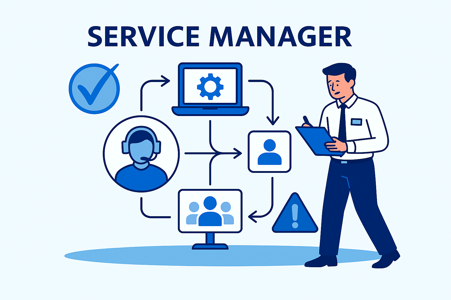 システムを熟知した専任サービスマネージャー