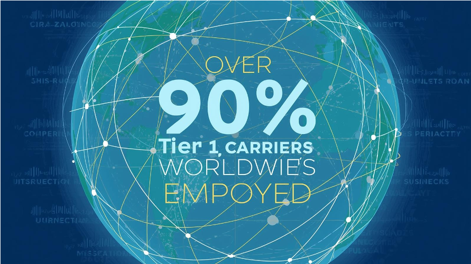 世界90%超のTier1キャリア採用実績