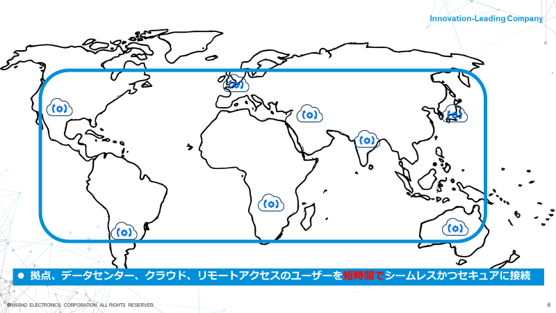 グローバル ハイブリッド クラウドネットワーク